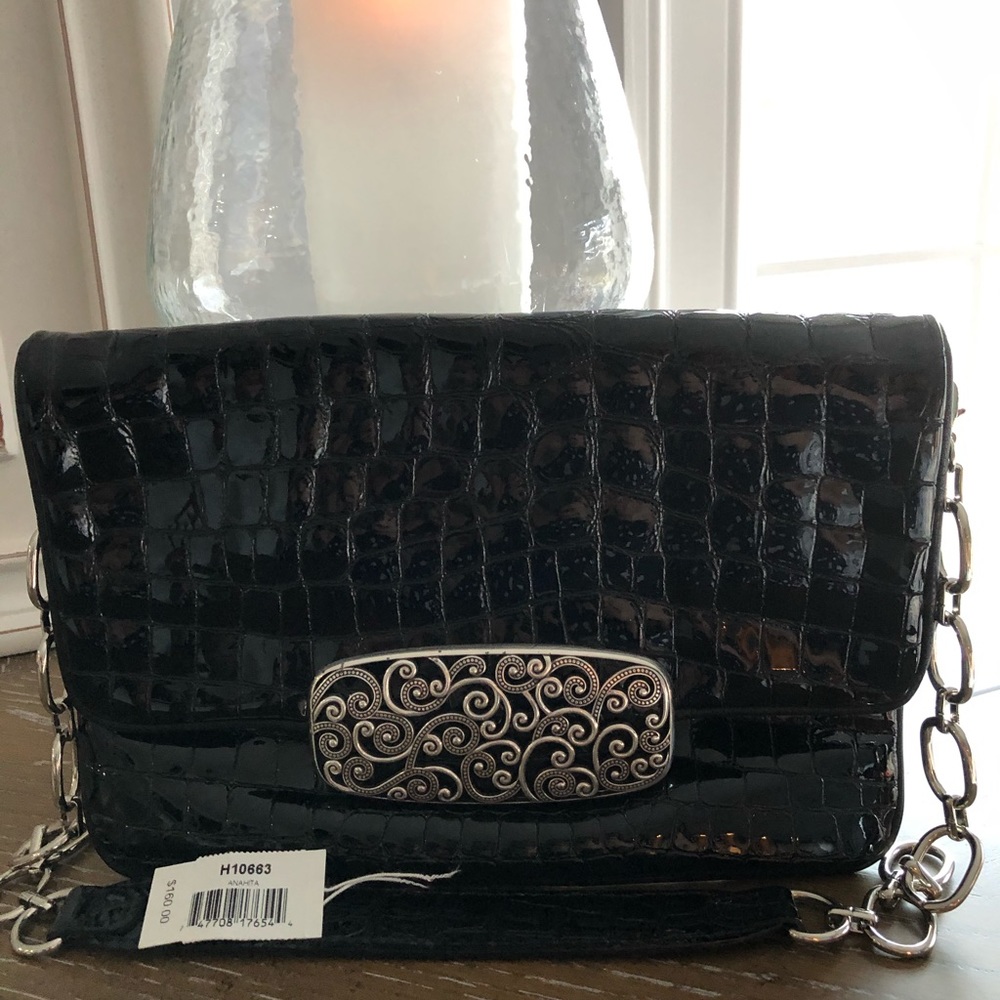 Brighton Black Patton Clutch